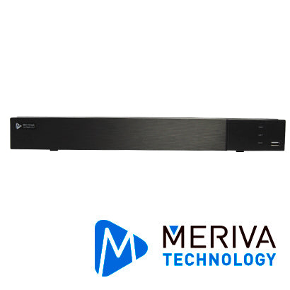 NVR H.265 16 CANALES IP 5MP MERIVA TECHNOLOGY MNVR-1616-16P / 16 POE / ONVIF / SALIDA 1 HDMI + 1 VGA SIMULTANEAS / P2P CLOUD / SO. N9000 / 1DD
