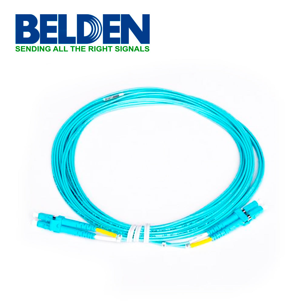 JUMPER FIBRA BELDEN FP3LDLD005M DUPLEX LC-LC 5MTS OM3