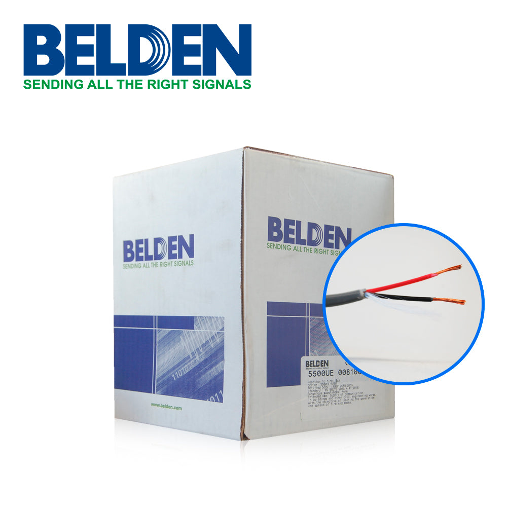 CABLE AUDIO BELDEN 5500UE 0081000 2C/22AWG RISER GRIS 305M