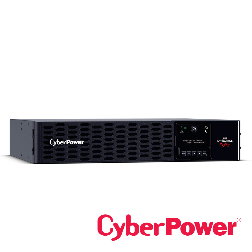 UPS CYBERPOWER PR3000RTXL2UN 3000VA/3000W, 120VCA, ONDA SENOIDAL PURA, LINEA INTERACTIVA , TORRE/ RACK 2U, CONTACTOS 8XNEMA 5-20R + 1XNEMA L5-30R, TARJETA DE RED, USB, SERIAL, SNMP.