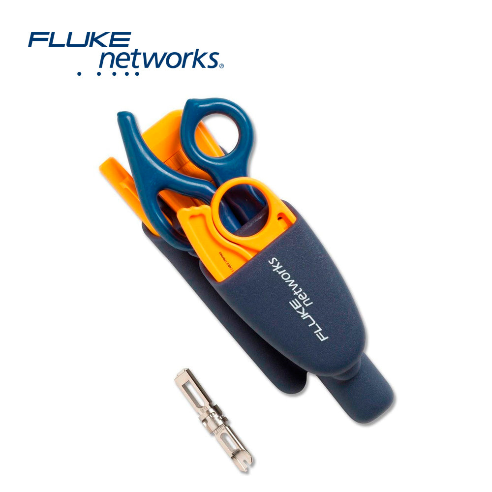 PRO-TOOL KIT IS40 FLUKE NETWORKS 11291000 CON D814 HERRAMMIENTA DE IMPACTO, D-SNIPS, PELADOR DE CABLE, CUCHILLA EVERSHARP 66/110 Y PROBE PIC
