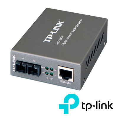 CONVERTIDOR DE MEDIOS TP-LINK MC210CS UTP A SC GIGABIT
