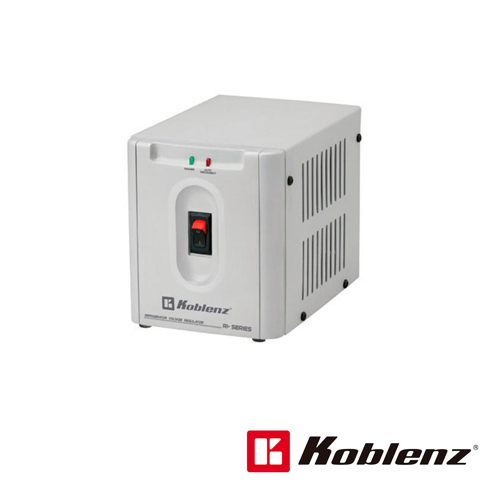 REGULADOR DE VOLTAJE KOBLENZ RI-2502 2500VA 1 CONTACTO ESPECIAL REFRIGERACION Y ALTOS/BAJOS VOLTAJES