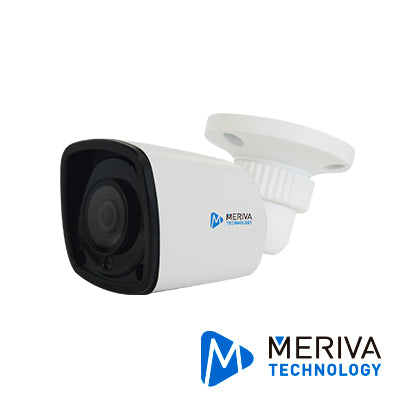 CAMARA IP BULLET MERIVA TECHNOLOGY MOB-502SF / 5MP / H.265 / 3.6MM / 20M IR / IP66 / METALICA / POE / 12VDC
