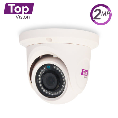 CAMARA DOMO TURRENT TOPVISION TCD200 / AHD / TVI / CVI / SD / 2MP-1080P / 2.8MM / 20M IR / IP54 INTERIOR / PLASTICA / 12VDC