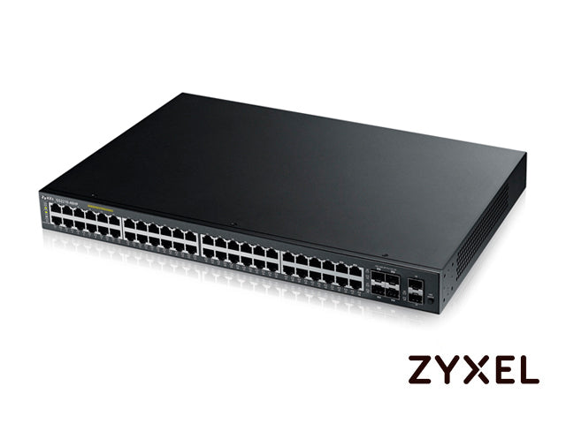 SWITCH ZYXEL GS2210-48HP 48GIGA/48POE +4 GIGA + 2 SFP L2