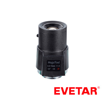 LENTE CAM MEGAPIXEL VARIF DYN EVETAR M13VD615IR 6-15MM