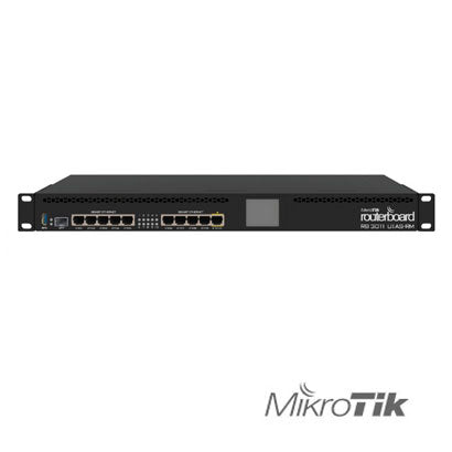 RUTEADOR MIKROTIK  RB3011UIAS-RM, CPU 2 NÚCLEOS, 10 GIGA, 1 SFP, LICENCIA 5, MONTAJE PARA RACK.