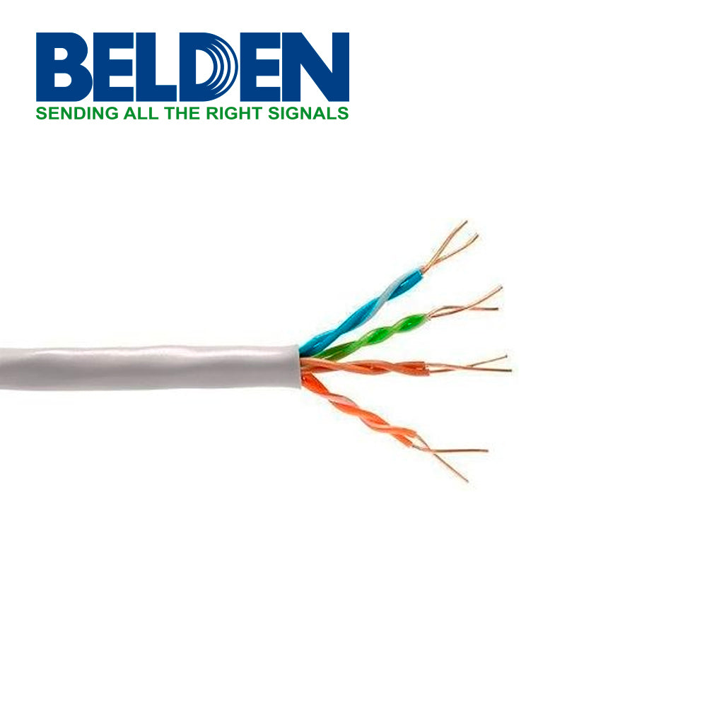 CABLE UTP BELDEN MEDIATWIST1872A F6H1000 CAT 6 305 MT RISER 23AWG GRIS