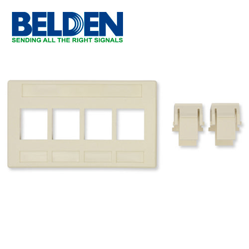 ADAPTADOR MODULAR 3 PUERTOS KEYCONNECT BELDEN AX102291 BLANCO