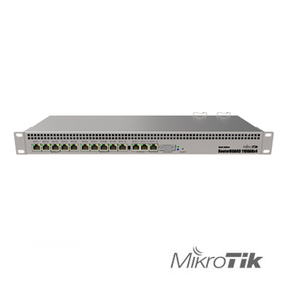 RUTEADOR MIKROTIK RB1100AHX4 13PTOS GIGA 1U