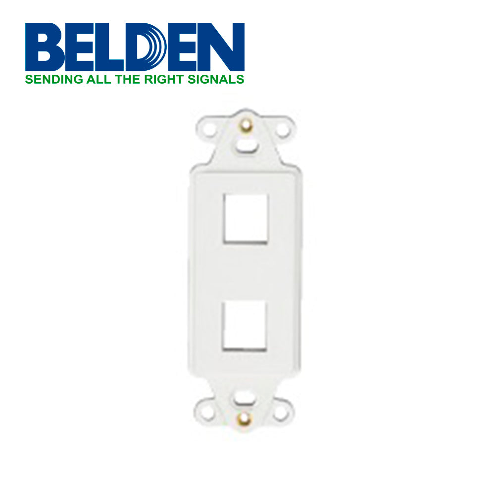 ADAPTADOR AX106573-EW BELDEN DECO 2 PUERTOS BLANCO KEYCONNECT