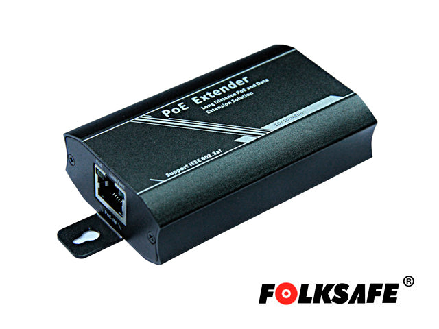 EXTENSOR POE+ FOLKSAFE FS-PSE1001-E 802.3AF/AT 100MTS