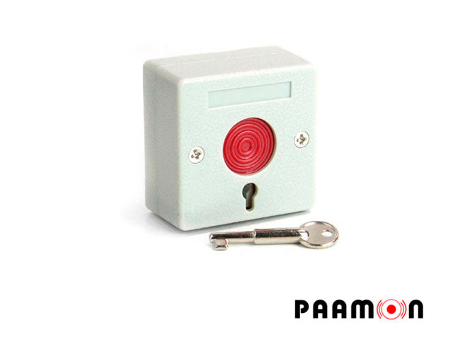 BOTON DE PANICO PAAMON PM-BT50 CON LLAVE ALAMBRICO