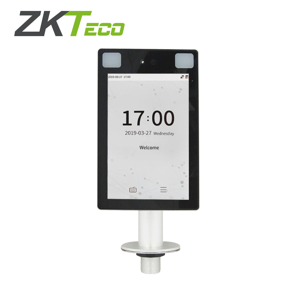 CONTROL DE ACCESO CON RECONOCIMIENTO FACIAL ZKTECO PROFACE-X-CH ANTIVANDALICO PARA EXTERIOR CON SOPORTE PARA MONTAJE EN TORNIQUETE RECONOCIMIENTO ULTRA RAPIDO 0.3 SEGUNDOS