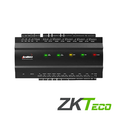 PANEL DE CONTROL DE ACCESO AVANZADO ZKTECO INBIO160 1PUERTAS/2LECTORAS/3000HUELLAS/30,000TARJETAS/100,000REGISTROS TCPIP/RS485/1INOUTAUX COMPATIBLE CON LECTORAS SERIE KR Y FR