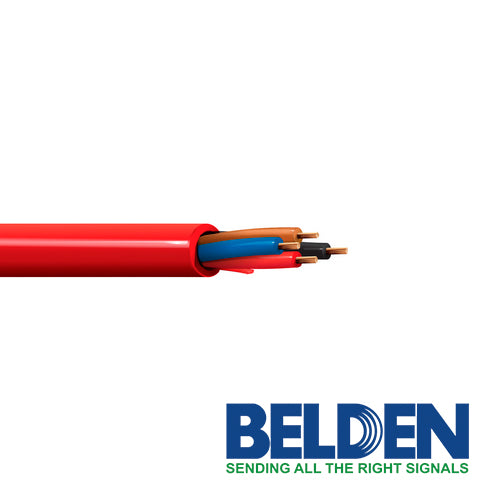 CABLE DE ALARMA CONTRA INCENDIO BELDEN 5302UL 002U1000 4C/18AWG RISER-FPLR 305M ROJO