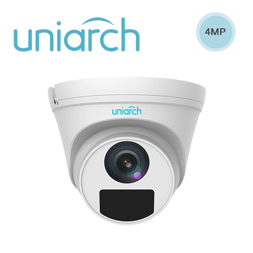 CAMARA IP DOMO TURRET IPC-T114-PF28 UNIARCH BY UNV 4MP  1080P / LENTE 2.8MM / IP67 / DWDR / POE + 12VDC
