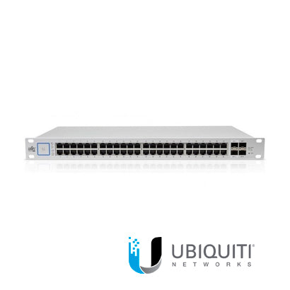 SWITCH POE ADMINISTRABLE-L2 UBIQUITI US-48-750W BLN 48GIGA/48POE + 2SFP + 2SFP Plus + 1 CONSOLE