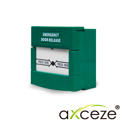 BOTON DE EMERGENCIA AXCEZE AX-CPOINT COLOR VERDE