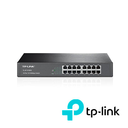 SWITCH 16FAST NO-ADMIN TP-LINK  TL-SF1016DS CON 16 PUERTOS A 10/100 MBPS