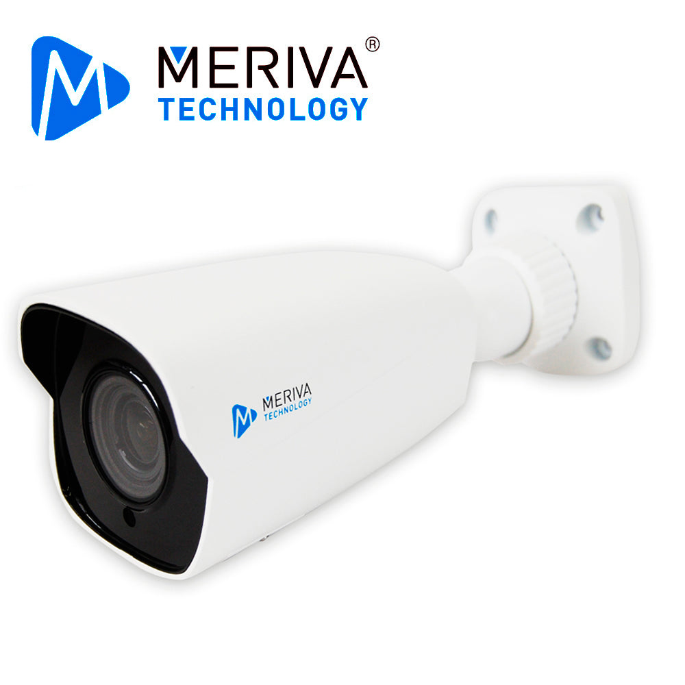 CAM IP BULLET MERIVA TECHNOLOGY MOB-SL202SV4 / 2MP / H.265 / 2.8-12MM / 50M IR / STARLIGHT / SLOT MICRO SD /  IP67 / METALICA / POE / 12VDC