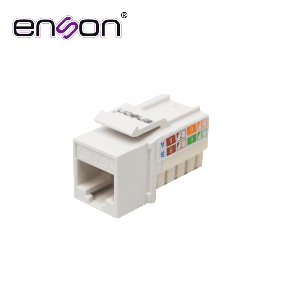 JACK KEYSTONE ENSON EPRO-JACK5E-WH CAT5E VERTICAL CON PINZAS BLANCO