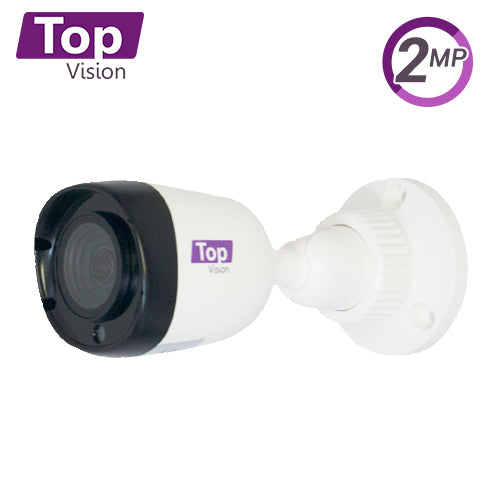CAMARA BULLET TOPVISION TCB200 / AHD / TVI / CVI / SD / 2MP-1080P / 2.8MM / 20M IR / IP66 / PLASTICA / 12VDC
