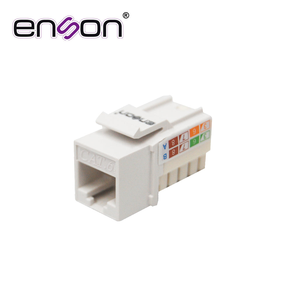 JACK KEYSTONE ENSON EPRO-JACK6-WH CAT6 VERTICAL CON PINZAS BLANCO