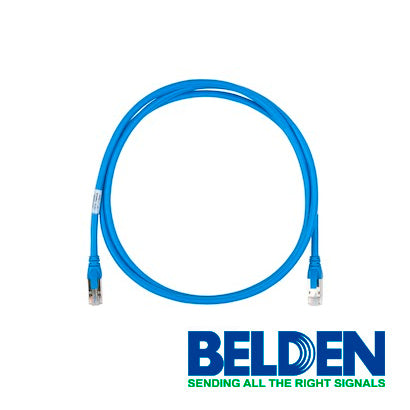 PATCHCORD UTP CAT6+ BLINDADO BELDEN C6F1106007 2.1 MTS AZUL