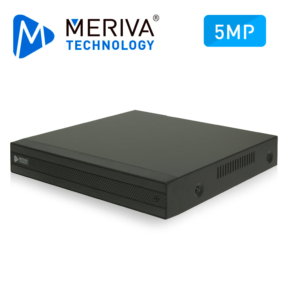 NVR H.265 8 CANALES IP 5MP MERIVA TECHNOLOGY MNVR-1688-8P / 8 POE / ONVIF / SALIDA 1 HDMI + 1 VGA SIMULTANEAS / P2P CLOUD / SO. N9000 / 1DD
