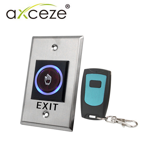 BOTON SIN CONTACTO NO TOUCH AX-TOUCH4RM CON APERTURA A DISTANCIA INCLUYE UN CONTROL REMOTO DE 433MHz