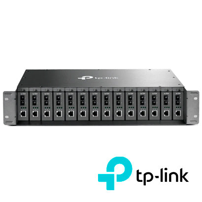 CHASIS 14 SLOTS TP-LINK TL-MC1400 PARA CONVERTIDOR DE MEDIOS