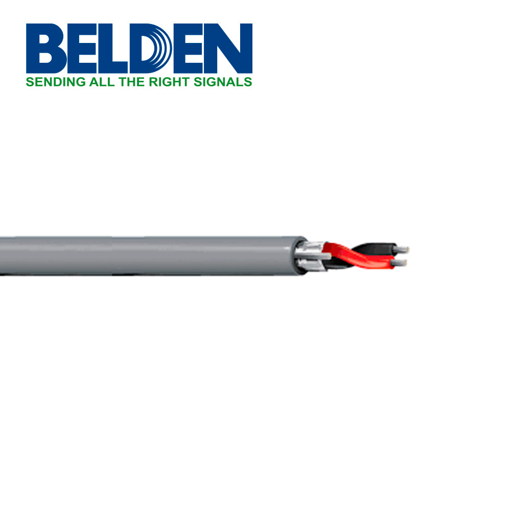 CABLE PARA RS485, DMX Y AES. BELDEN 1800B T5XU1000 2C/24AWG BLINDADO GRIS 305 MTO